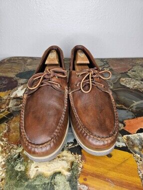 ALLEN EDMONDS FORCE 10 PORT WASHINGTON BOAT SHOES MEN'S SIZE 12 D